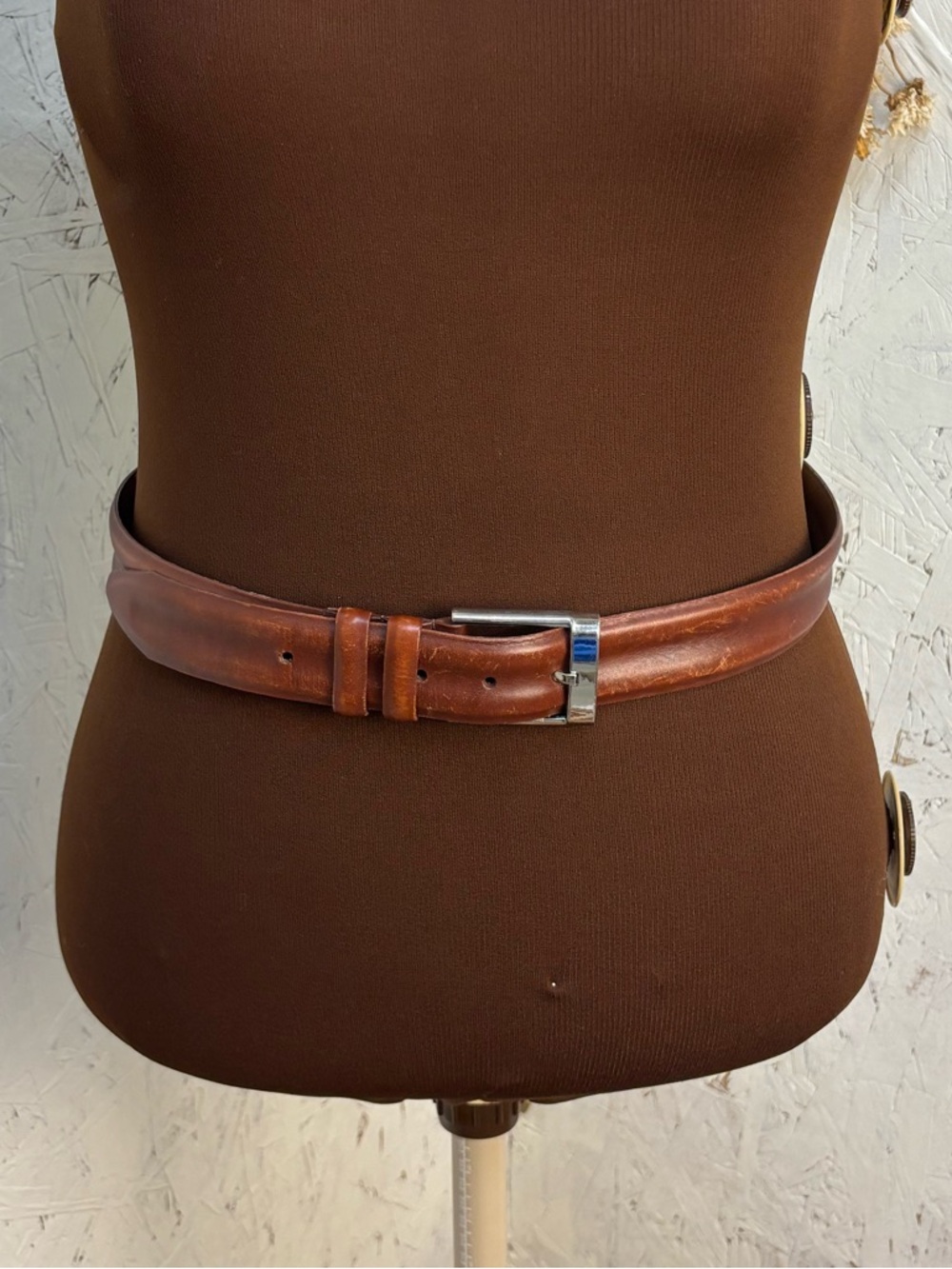 Allen Edmonds Italian Calfskin 36” Mens Brown Belt